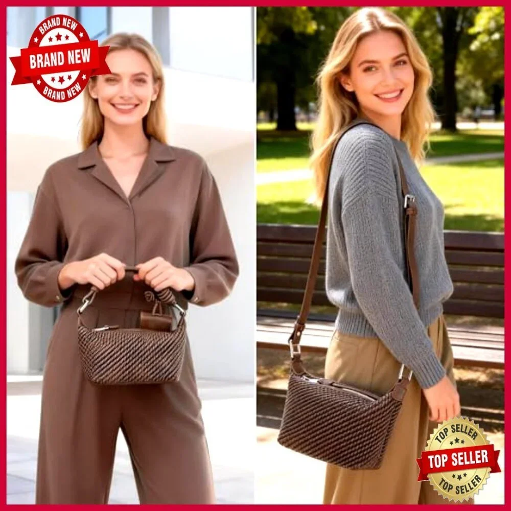Medium Faux Leather Hobo Crossbody Bag with Adjustable Strap for Work Travel
